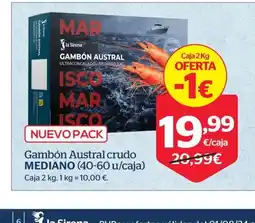 La Sirena Gambón Austral crudo MEDIANO oferta