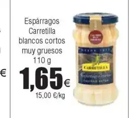 FROIZ Espárragos Carretilla blancos cortos muy gruesos oferta