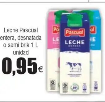 FROIZ Leche Pascual entera, desnatada oferta