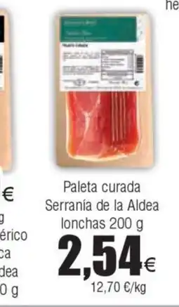 FROIZ Paleta curada Serranía de la Aldea oferta