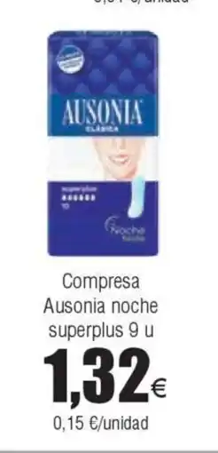 FROIZ Compresa Ausonia noche superplus 9 u oferta