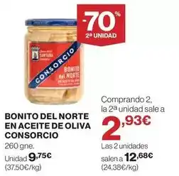 El Corte Inglés Consorcio - bonito del norte en aceite de oliva oferta