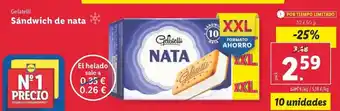 Lidl Gelatelli - sandwich de nata oferta