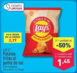 ALDI Lay's - patatas fritas al punto de sal oferta