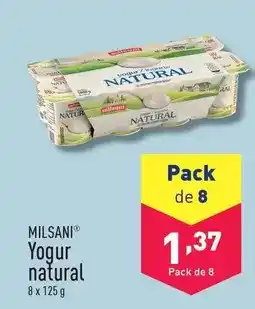 ALDI Milsani - yogur natural oferta