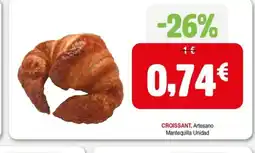 Masymas CROISSANT, Artesano Mantequilla Unidad oferta