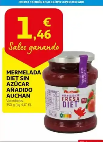 Alcampo Auchan - mermelada diet sin azucar anadido oferta