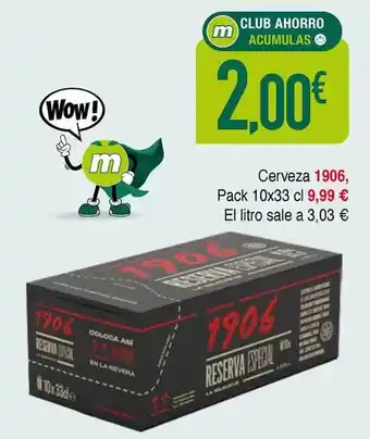 Masymas 1906 - cerveza oferta