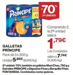 El Corte Inglés Príncipe - galletas principe oferta