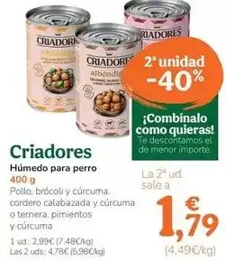 TiendAnimal Criadores - humedo para perro oferta