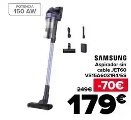 Carrefour Samsung - aspirador sin cable jet60 vs15a6031r4es oferta