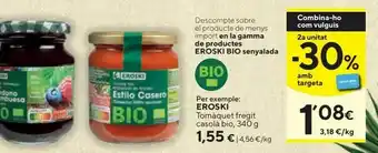 Caprabo Tomate frito bio oferta