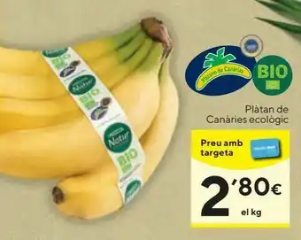 Caprabo Plátanos de canarias bio oferta
