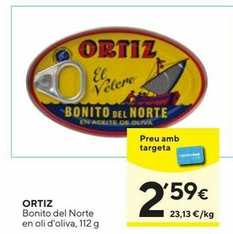 Caprabo Bonito del norte en aceite de oliva ortiz oferta