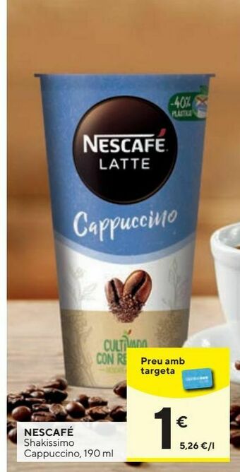 Caprabo Capuccino nescafé oferta