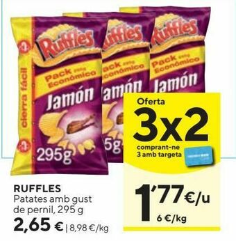 Caprabo Patatas chips ruffles oferta