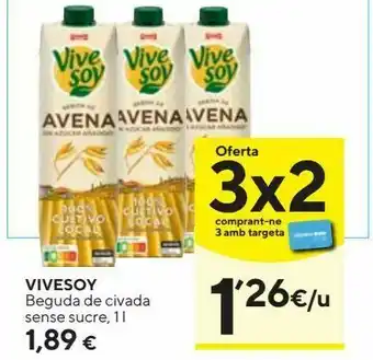 Caprabo Bebida de avena vivesoy oferta
