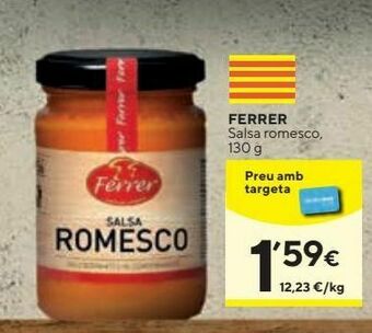 Caprabo Salsa romesco ferrer oferta