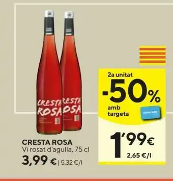 Caprabo Vino cresta rosa oferta