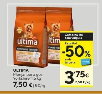 Caprabo Comida para perros última oferta