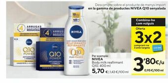 Caprabo Body milk nivea oferta