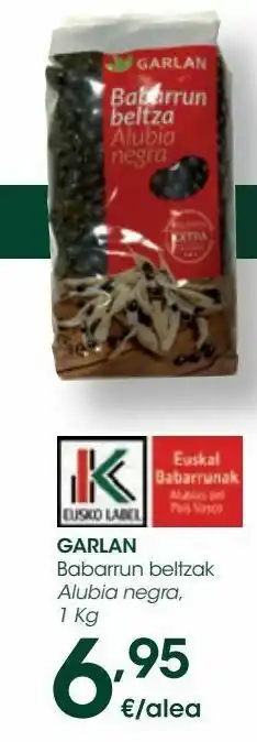 Eroski Garlan alubia negra oferta
