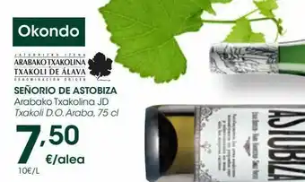Eroski Señorio de astobiza txakoli d.o. araba oferta