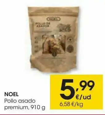 Eroski Noel pollo asado premium oferta