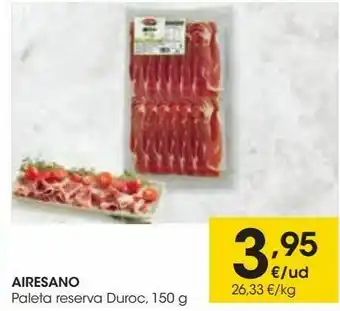 Eroski Airesano paleta reserva duroc oferta