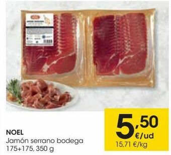 Eroski Noel jamón serrano bodega oferta