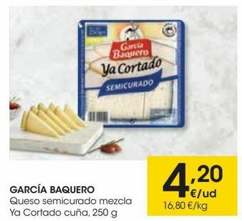 Eroski García baquero queso semicurado mezcla ya cortado cuña oferta