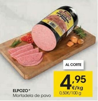 Eroski Elpozo mortadela de pavo oferta