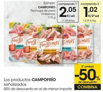 Eroski Campofrío pechuga de pavo finíssimas oferta