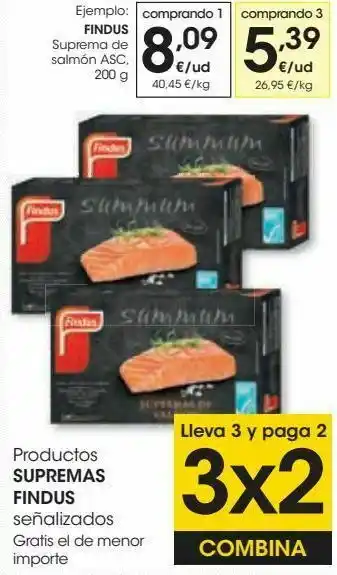 Eroski Findus suprema de salmón asc oferta