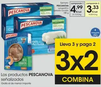 Eroski Pescanova langostino pelado cocido oferta