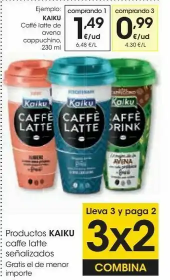 Eroski Caffé latte de avena cappuchino oferta