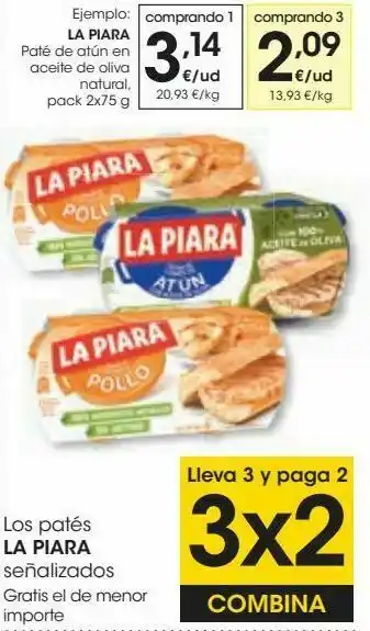 Eroski La piara paté de atún en aceite de oliva natural oferta