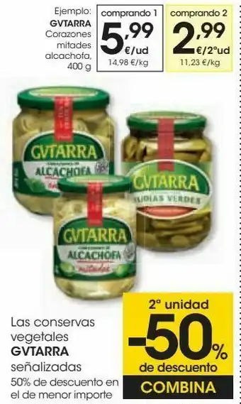 Eroski Gvtarra corazones mitadoes alcachofa oferta