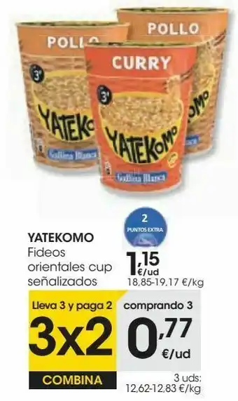 Eroski Yatekomo fideos orientales cup oferta