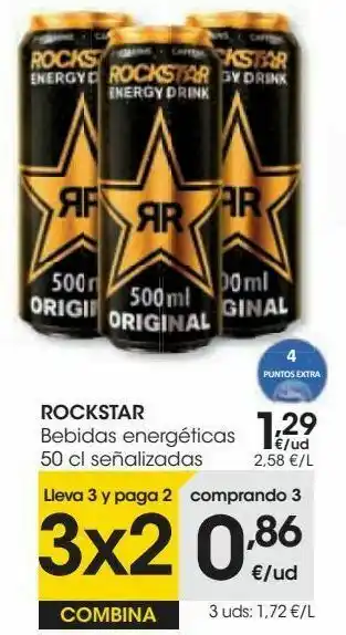Eroski Rockstar bebida energética oferta