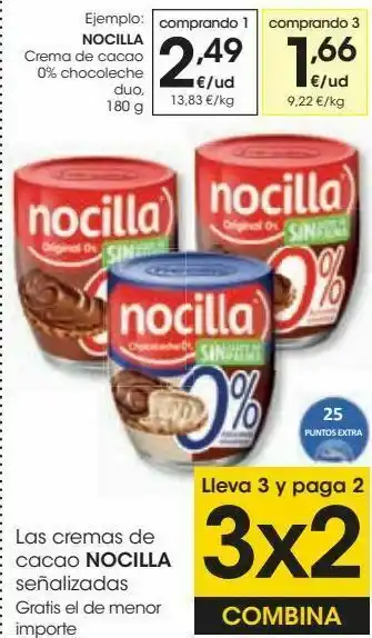 Eroski Las remas de cacao nocilla oferta