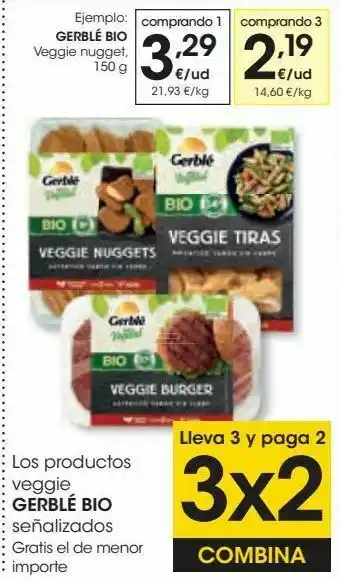 Eroski Los productos veggie gerblé bio oferta