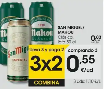 Eroski San miguel/ mahou clásica oferta