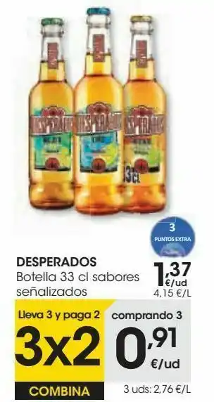 Eroski Desperados botella sabores oferta