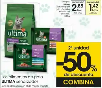 Eroski Los alimento de gato ultima oferta