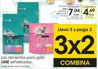 Eroski Los alimento para gato one oferta