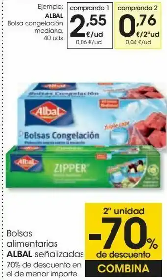 Eroski Bolsas alimentarias albal oferta