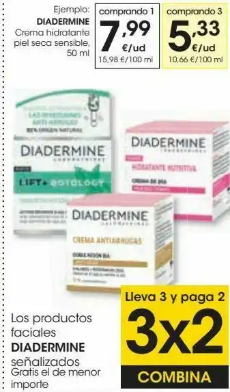 Eroski Los productos faciales diadermine oferta