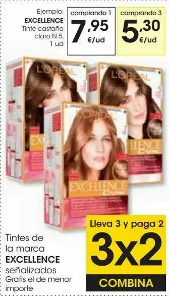 Eroski Tintes de la marca excellence oferta
