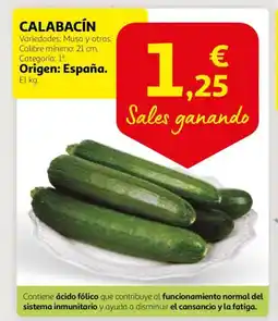 Alcampo CALABACÍN oferta